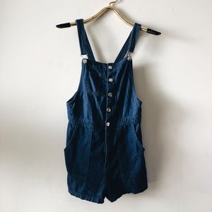 H&M Dark Blue Overall Romper